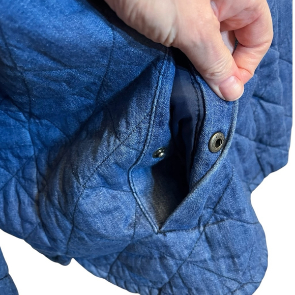 Women's Old Navy Lightweight Diamond Cotton Quilted Jacket, XXL, Blue - Picture 9 of 16
